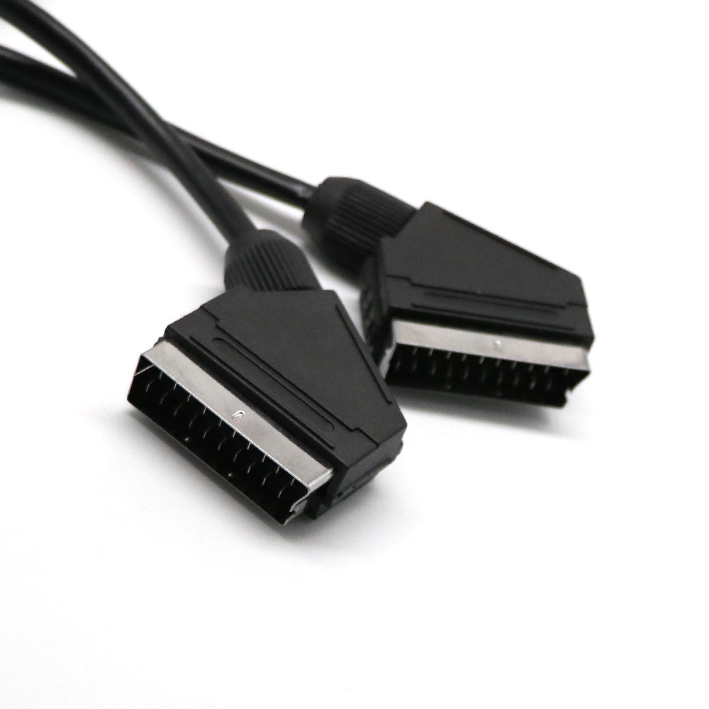 Scart Cable 21 Pins Connectors Audio Video Extension Cable 1.5m