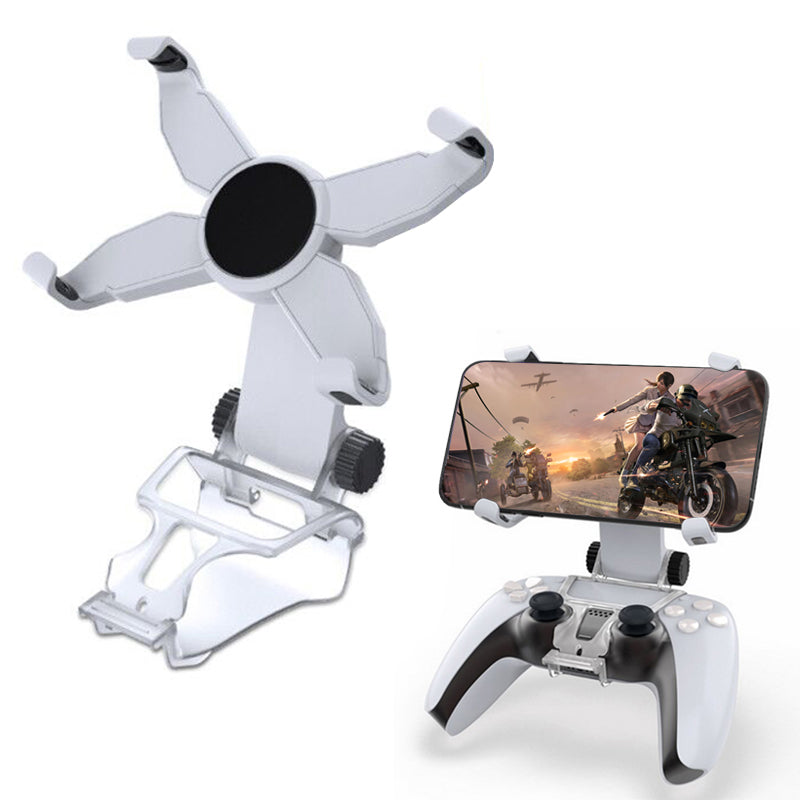 DOBE X Shape Phone Clamp Stand Holder with Adjustable Stand for Sony PlayStation 5 Controller