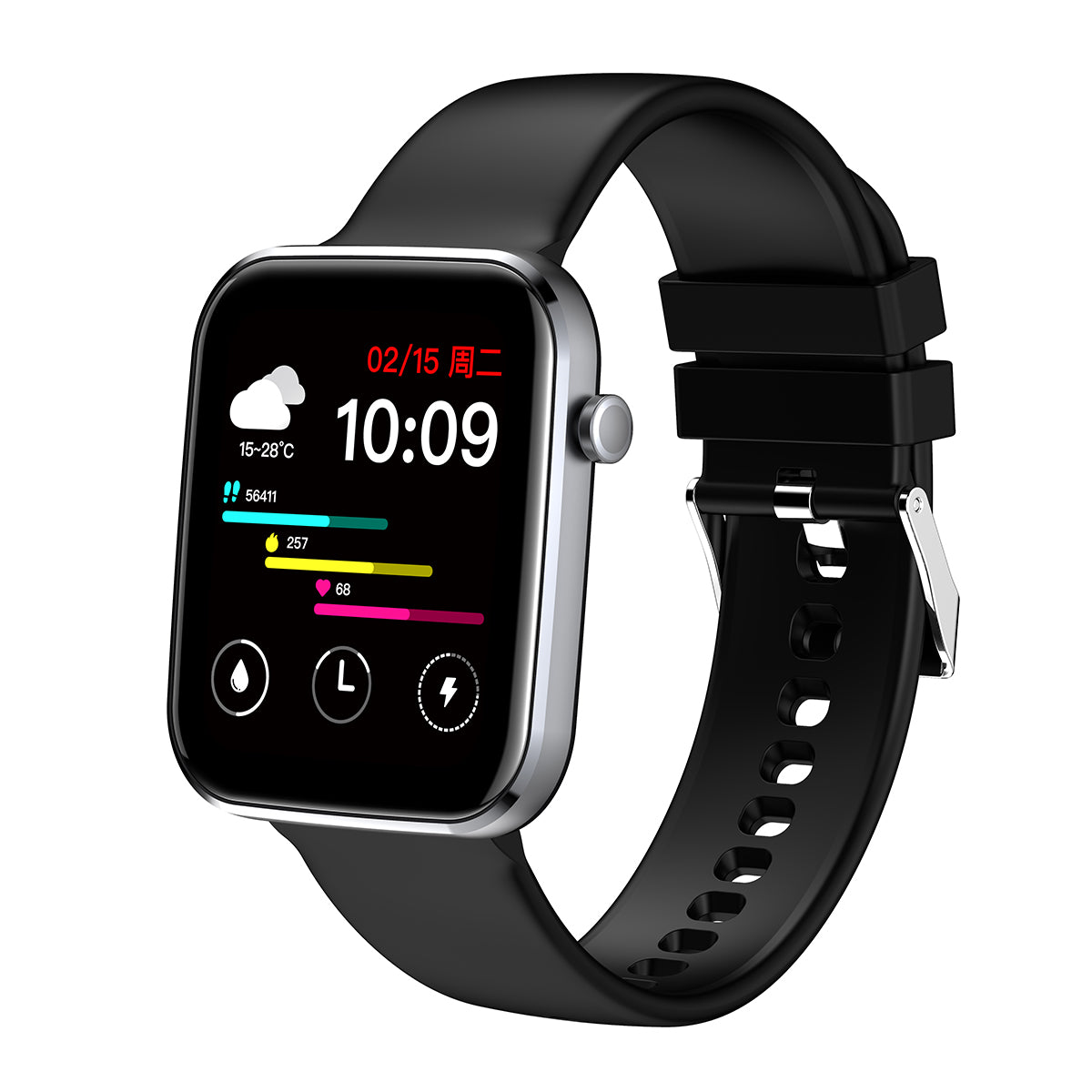 Z15 1.69-Inch Screen Full Touch Screen Health Monitoring Smart Watch Sports Watch Smart Bracelet