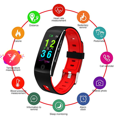 F10T Fitness Bracelet Intelligent Body Temperature Heart Rate Monitor Smart Watch