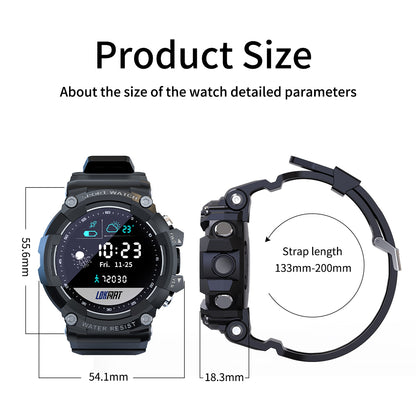 LOKMAT ATTACK 2 Sport Smart Watch Heart Rate Blood Pressure Monitor IP68 Waterproof Pedometer Smartwatch