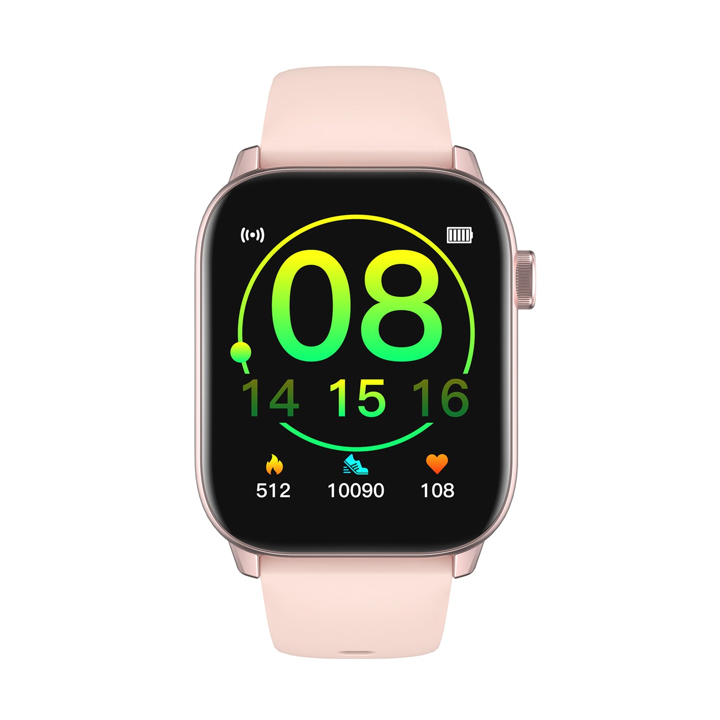 KW76 1.75inch Full Touch Screen IP68 Waterproof Weather Forecast Flashlight Multi-Sports Mode Smart Watch