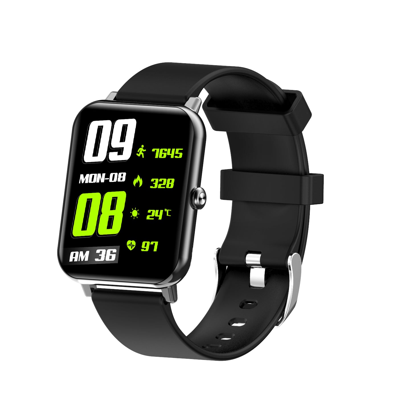 F15 Pro 1.69inch Full Touch Screen Sport Fitness Watch Smart Bracelet Band Waterproof for Android iOS