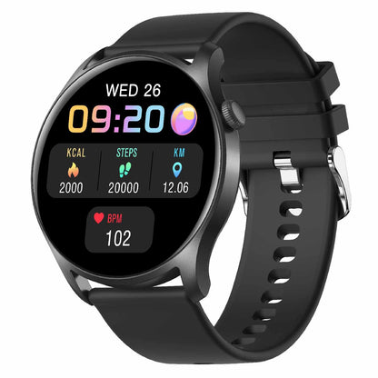 KC08 1.28 Inch IPS Screen Full Touch Multifunctional Smart Watch IP67 Waterproof Lightweight Sports Watch with Heart Rate/Blood Pressure/Blood Oxygen Monitoring