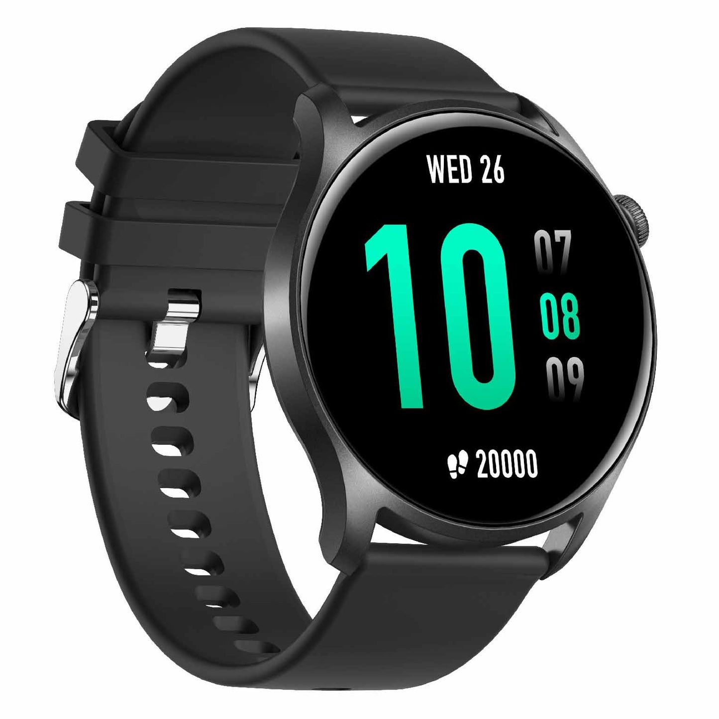 KC08 1.28 Inch IPS Screen Full Touch Multifunctional Smart Watch IP67 Waterproof Lightweight Sports Watch with Heart Rate/Blood Pressure/Blood Oxygen Monitoring