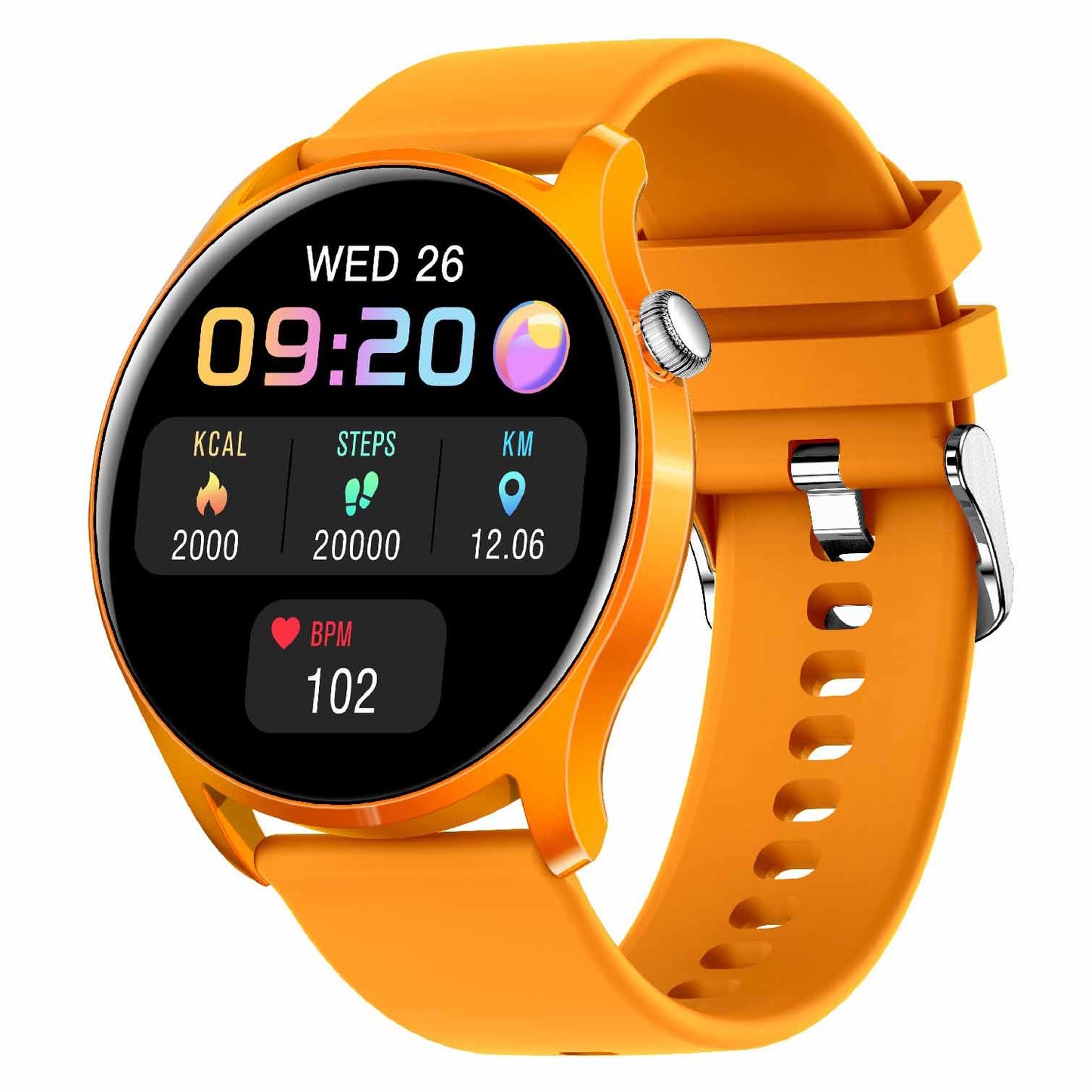 KC08 1.28 Inch IPS Screen Full Touch Multifunctional Smart Watch IP67 Waterproof Lightweight Sports Watch with Heart Rate/Blood Pressure/Blood Oxygen Monitoring