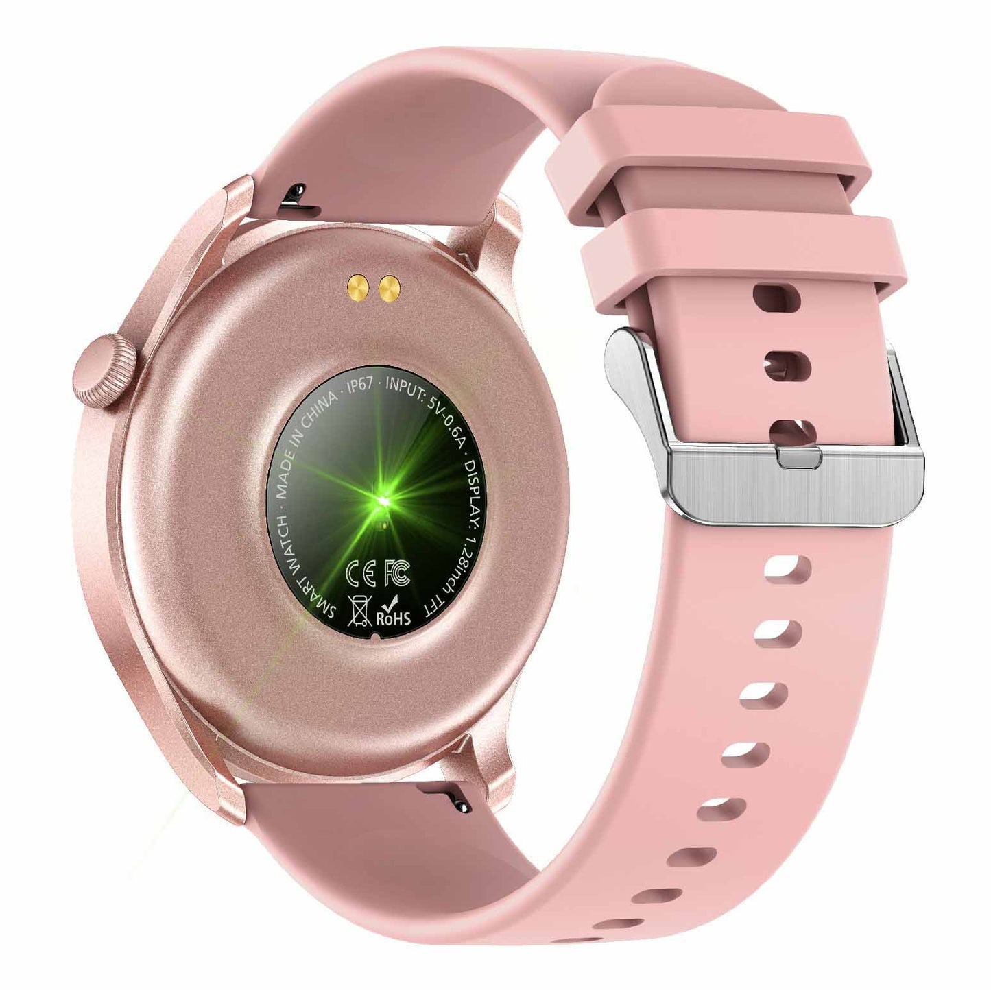 KC08 1.28 Inch IPS Screen Full Touch Multifunctional Smart Watch IP67 Waterproof Lightweight Sports Watch with Heart Rate/Blood Pressure/Blood Oxygen Monitoring