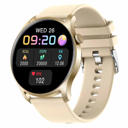 KC08 1.28 Inch IPS Screen Full Touch Multifunctional Smart Watch IP67 Waterproof Lightweight Sports Watch with Heart Rate/Blood Pressure/Blood Oxygen Monitoring