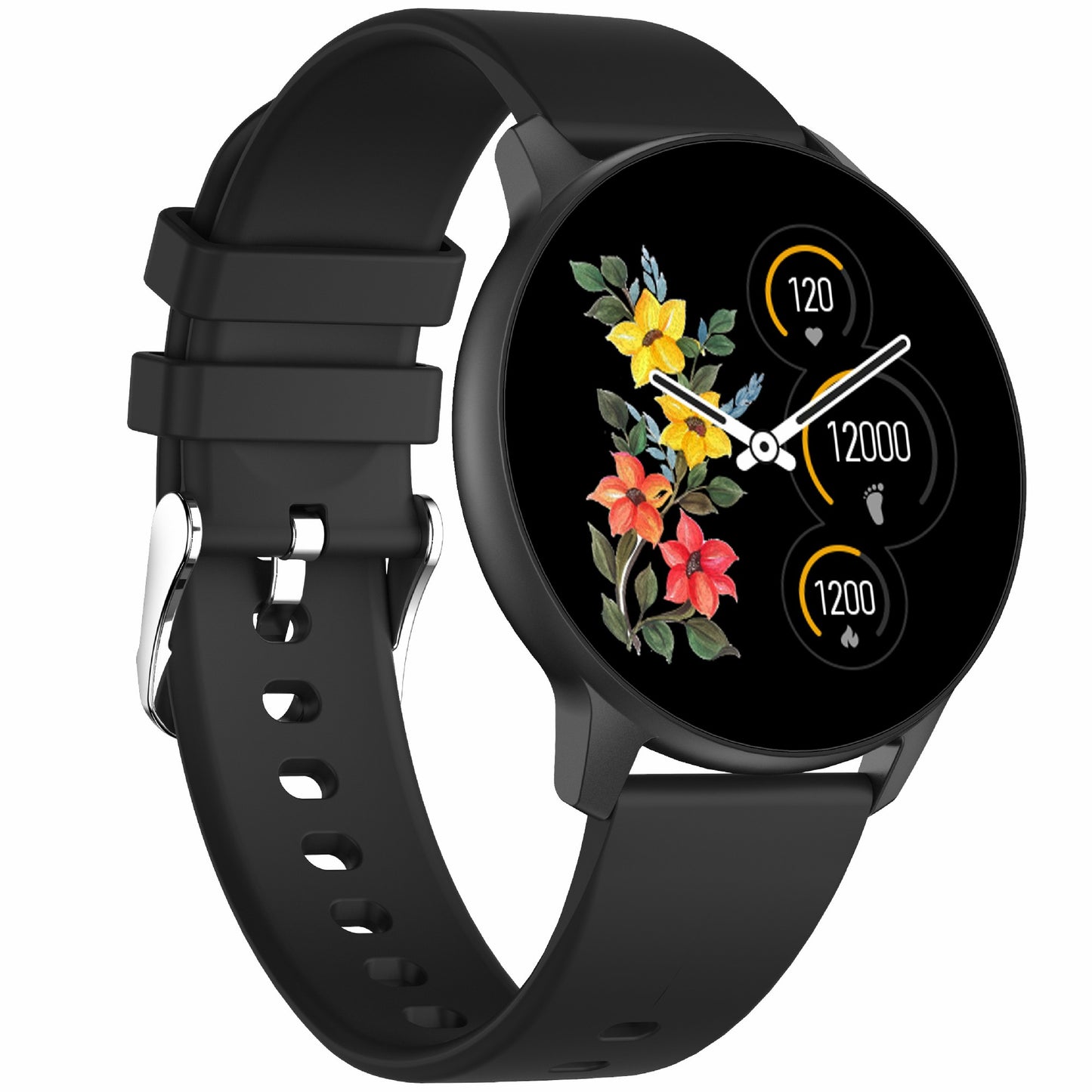 LEMONDA SMART MX1 IP68 Waterproof Smart Watch 1.28 inch Round Full Touch Screen Health Watch Sports Bracelet with Heart Rate Blood Pressure Monitoring Message Reminder