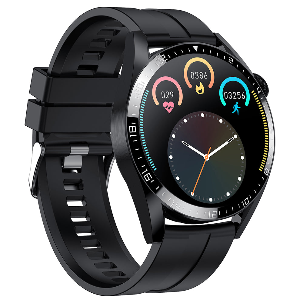 i39 IP67 Waterproof 1.28 inch Smart Watch Support Multi-sport Mode Bluetooth Call Heart Rate Monitor Music Control, Silicone Strap