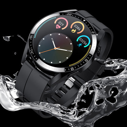 i39 IP67 Waterproof 1.28 inch Smart Watch Support Multi-sport Mode Bluetooth Call Heart Rate Monitor Music Control, Silicone Strap