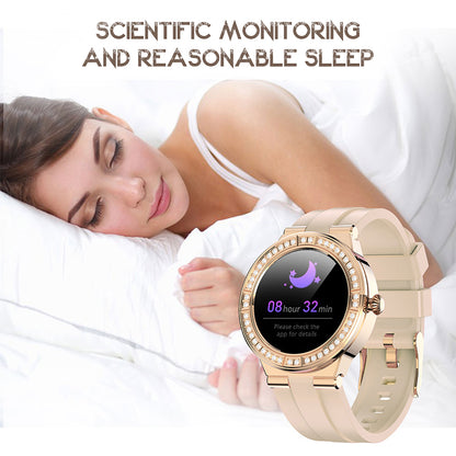 BW0323 Women Menstrual Period Reminder Multifunction Heart Rate Monitor 1.28-inch Sports Bluetooth Smartwatch