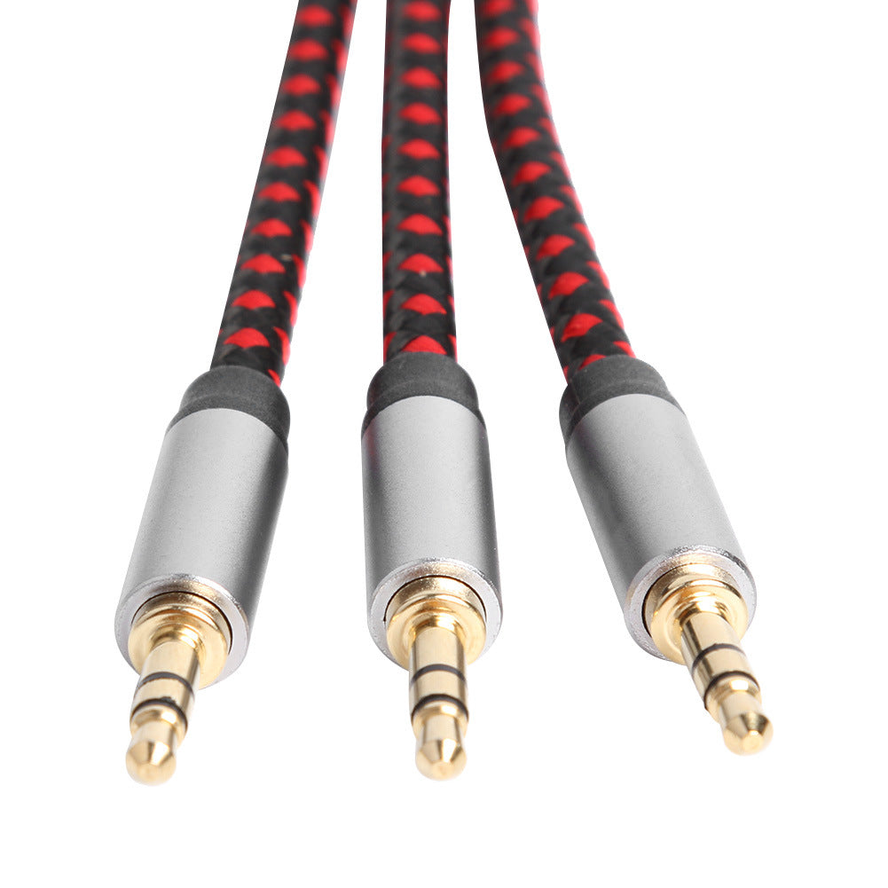 30cm 3.5mm Female to 3 3.5mm Male Jack Audio Splitter Cable Aux Cord