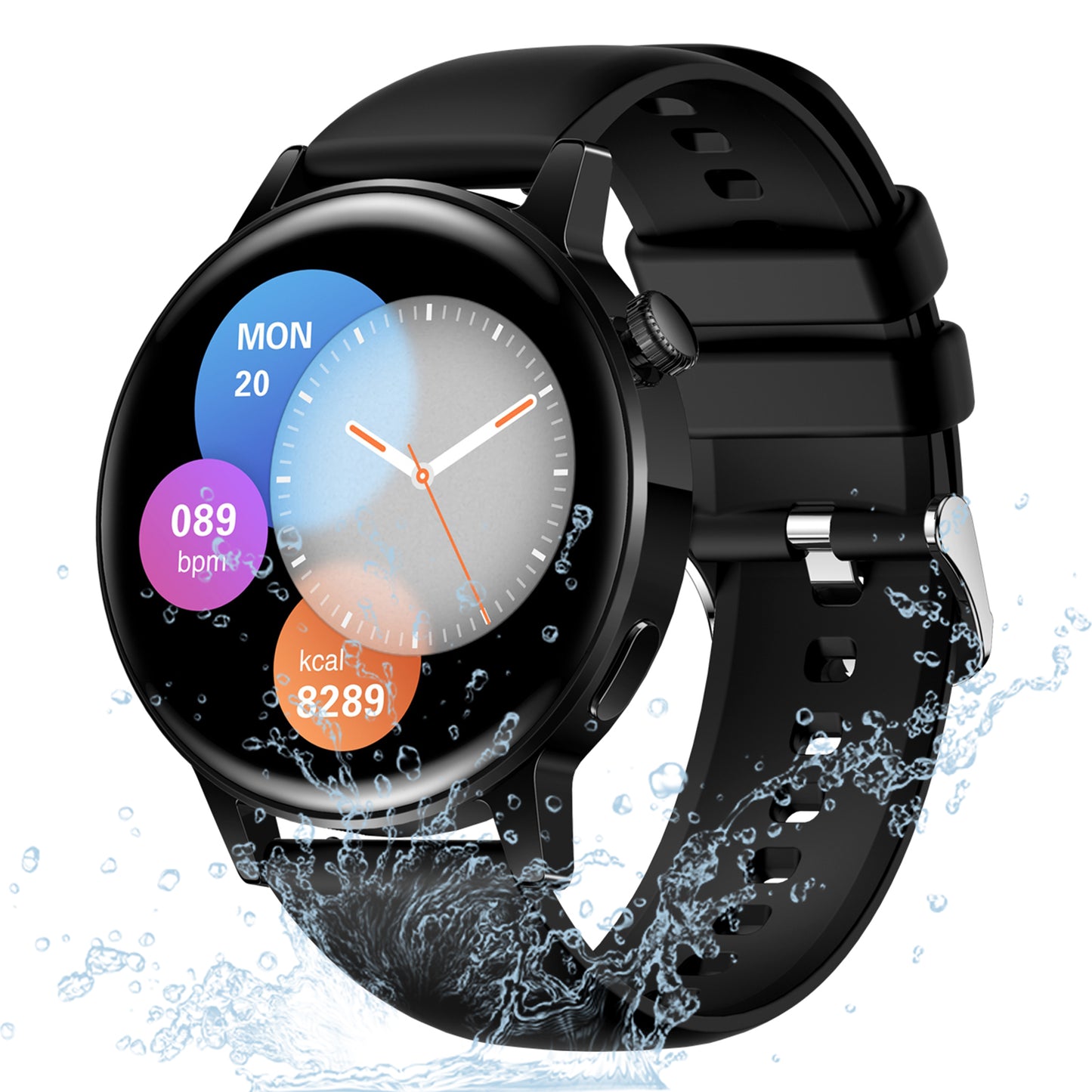 AK03 Couples Series Fashionable Smart Watch Sports Modes Body Blood Pressure Sleeping Monitoring Bluetooth Soft TPU Band Smart Bracelet