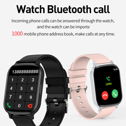 ST20 1.69 Inch Bluetooth Call Smart Watch Health Monitoring Sports Bracelet Built-in Puzzle Games