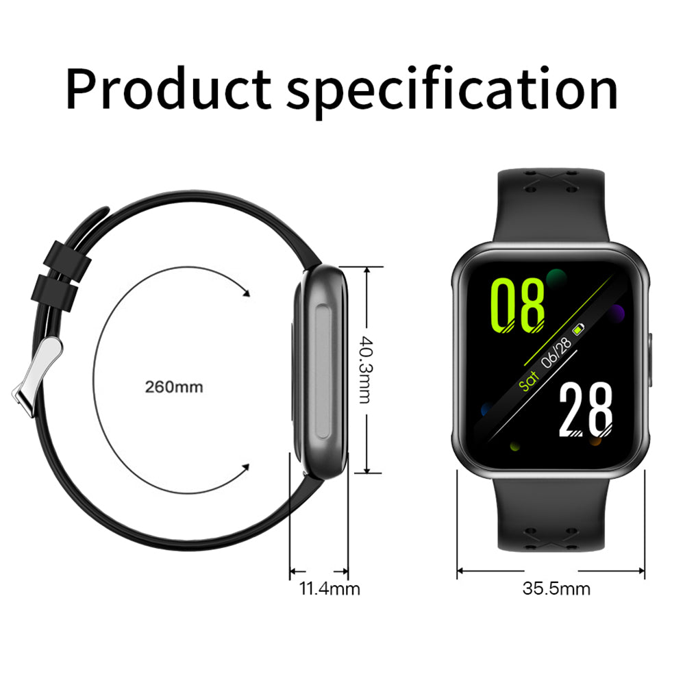 G16 Smart Watch 1.7" HD Screen Heart Rate Monitoring Sleeping Sports Tracker Bluetooth Waterproof Smart Bracelet Band for Men and Women- Pink