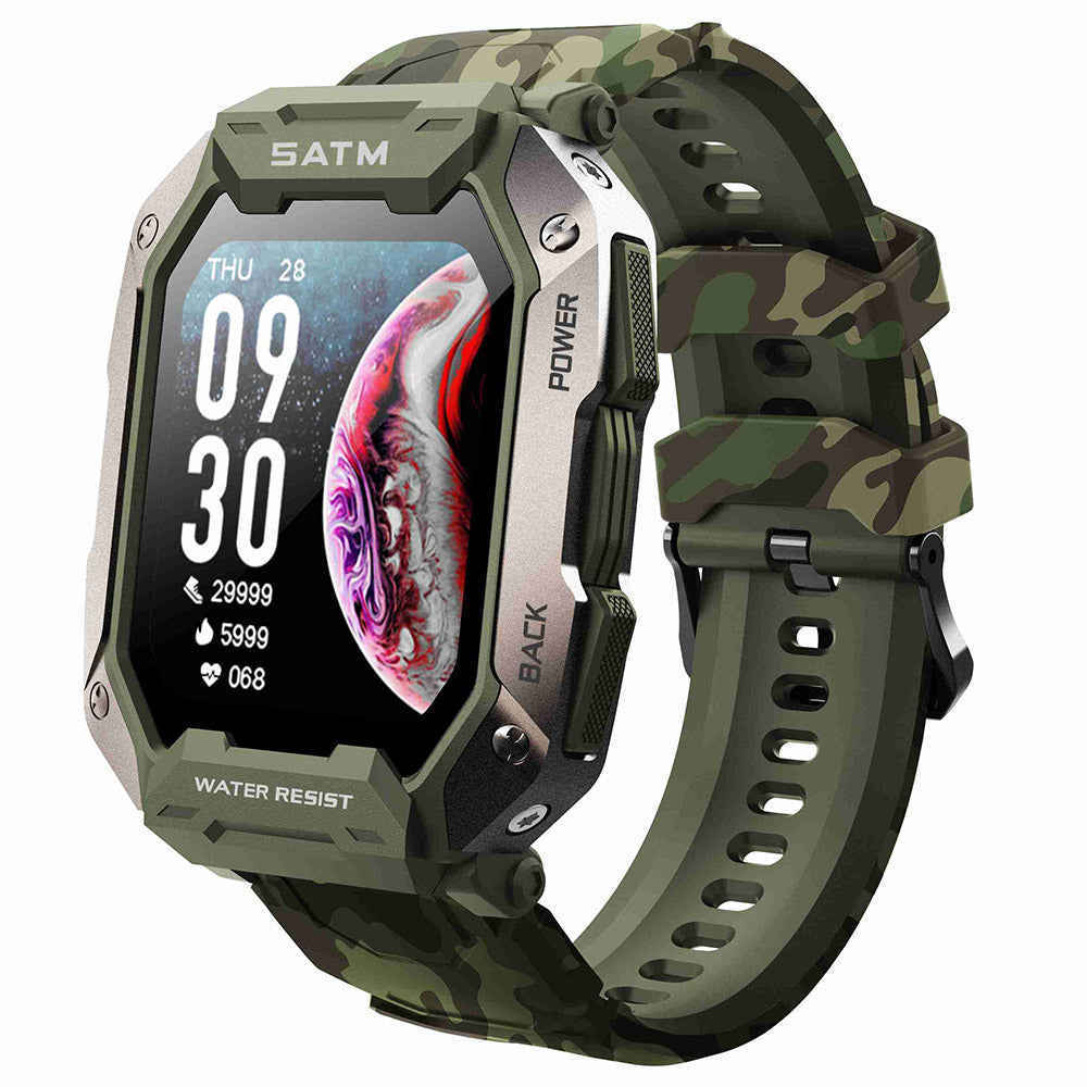 C20 1.71" TFT Screen Smart Watch Outdoor IP68 Waterproof Sports Watch with Heart Rate Blood Oxygen Monitoring