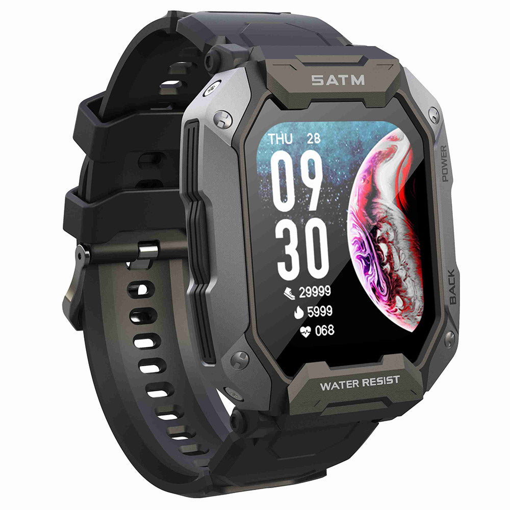 C20 1.71" TFT Screen Smart Watch Outdoor IP68 Waterproof Sports Watch with Heart Rate Blood Oxygen Monitoring