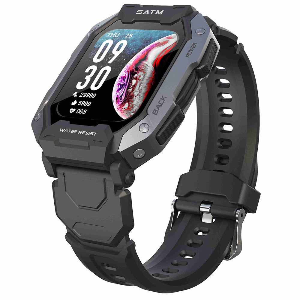 C20 1.71" TFT Screen Smart Watch Outdoor IP68 Waterproof Sports Watch with Heart Rate Blood Oxygen Monitoring