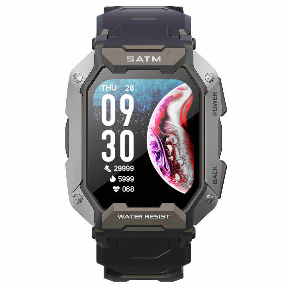 C20 1.71" TFT Screen Smart Watch Outdoor IP68 Waterproof Sports Watch with Heart Rate Blood Oxygen Monitoring