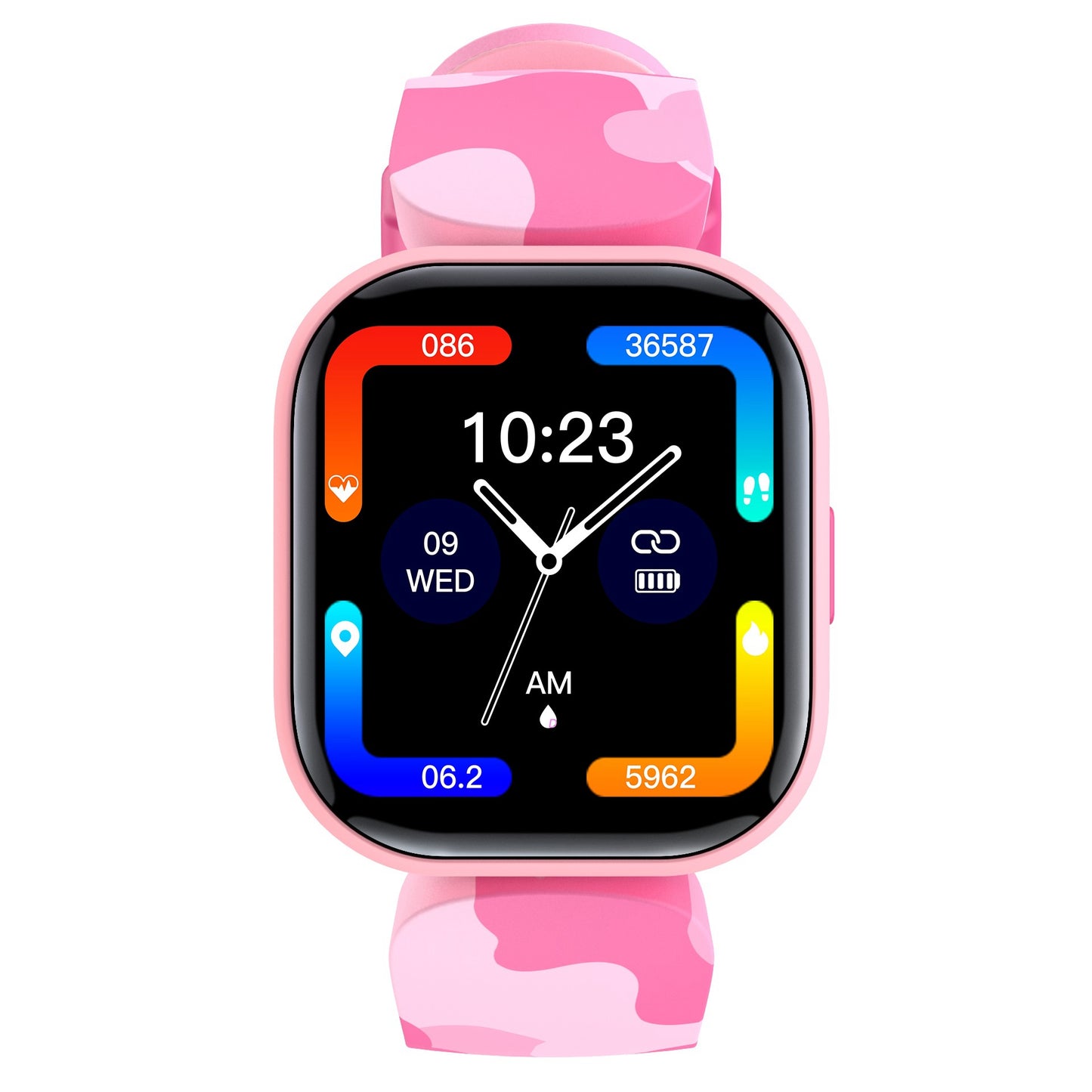 H99 1.4 inch TFT Screen Smart Bracelet Support Heart Rate Sleep Monitoring IP68 Waterproof Sports Watch with Alarm Clock Learning Bracelet for Children