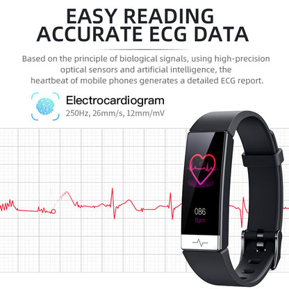 Y91 1.08" IPS Color Screen Smart Bracelet ECG+PPG Monitoring Health Watch IP68 Waterproof Sports Bracelet