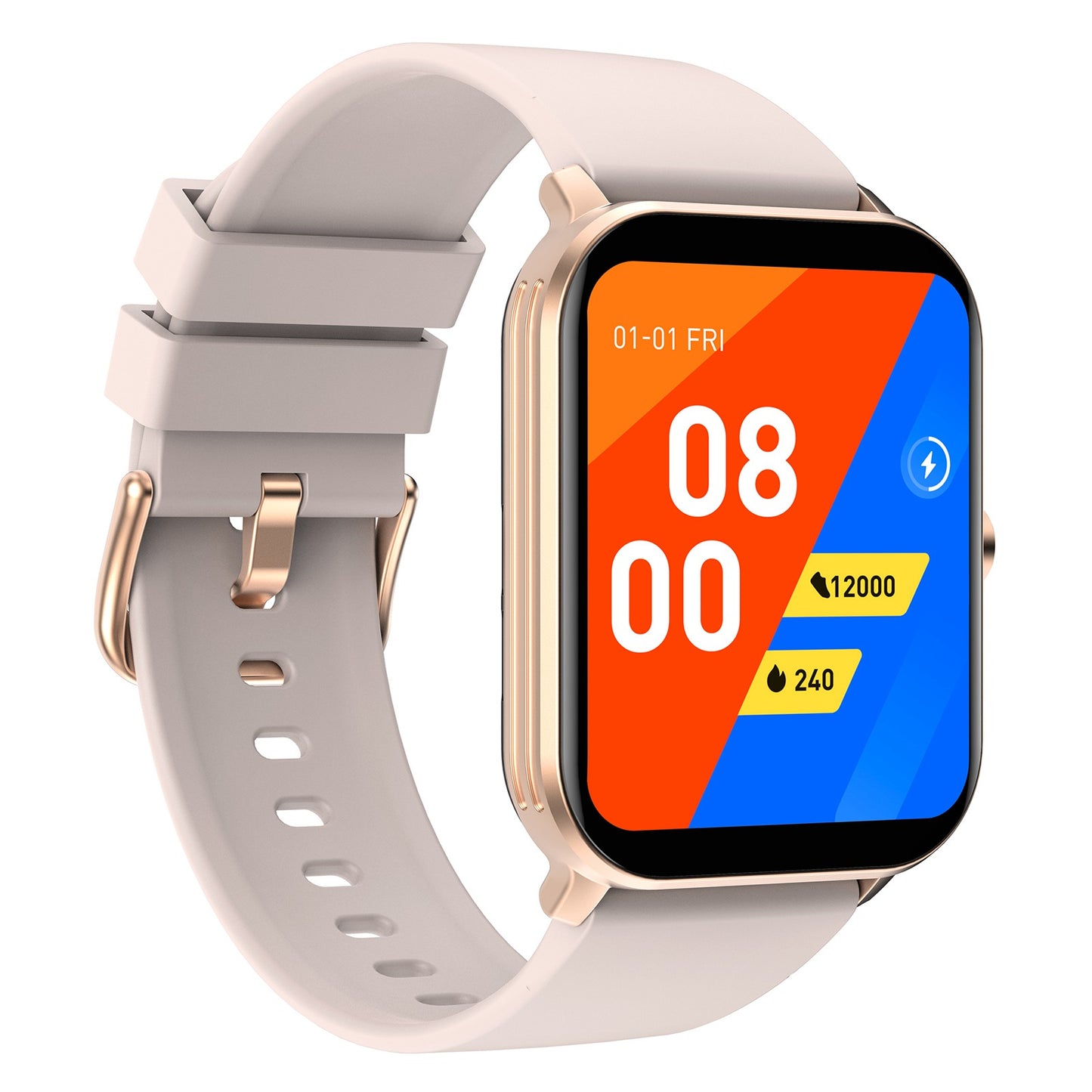 KW105 1.69 inch TFT Smart Watch Bluetooth Call Wrist Watch IP68 Waterproof Sports Bracelet with Heart Rate Monitoring