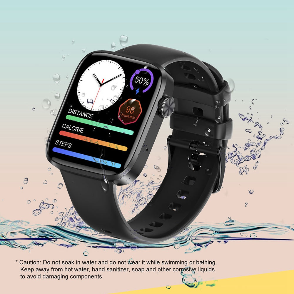 DT101 1.9 inch Screen Smart Watch Multi-Sport Mode Bracelet with ECG / NFC Function Support Bluetooth Call / Wireless Charging (Silicone Strap)