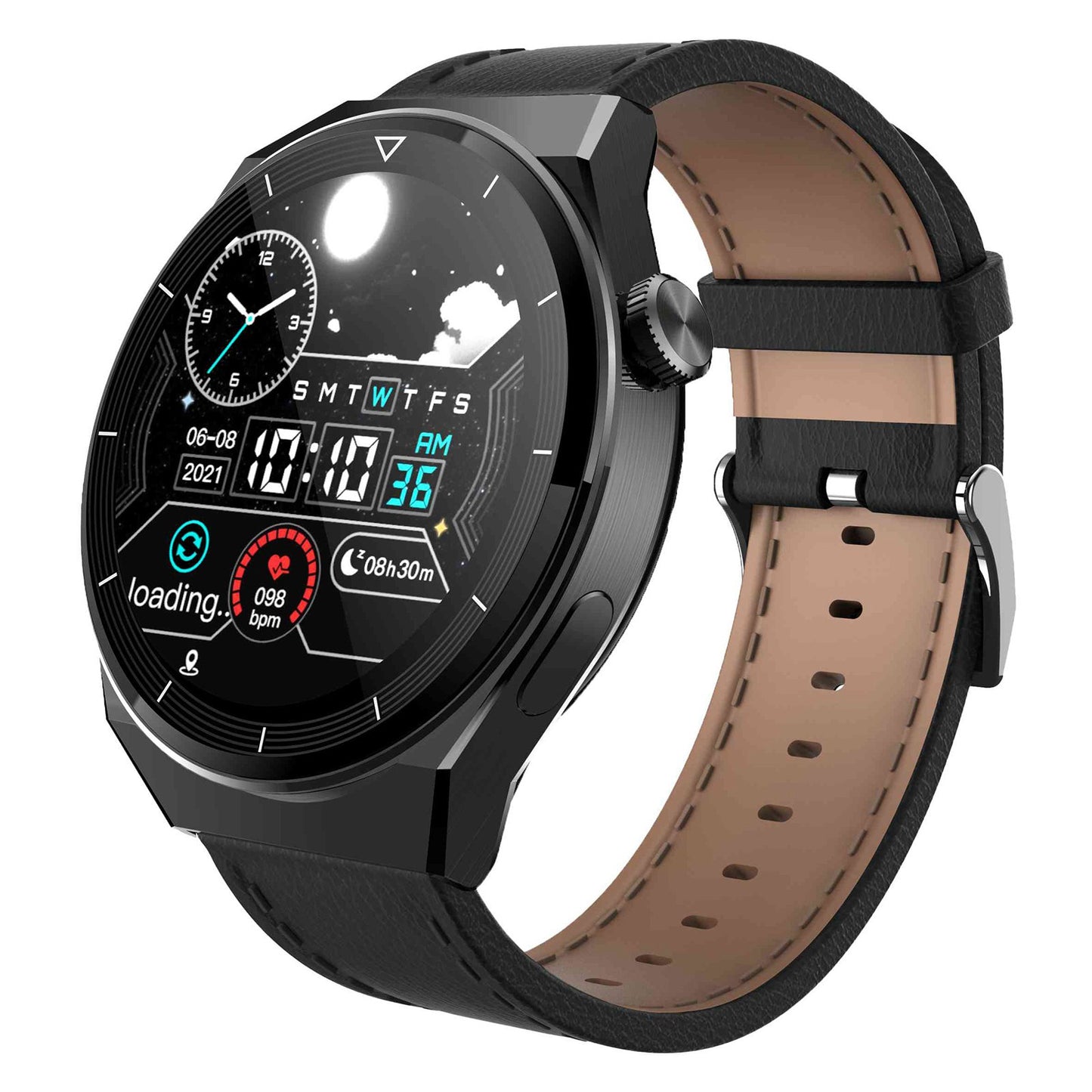 GT3MAX 1.39 inch IPS Smart Bracelet Bluetooth Call Health Watch with Heart Rate / ECG Monitoring / NFC