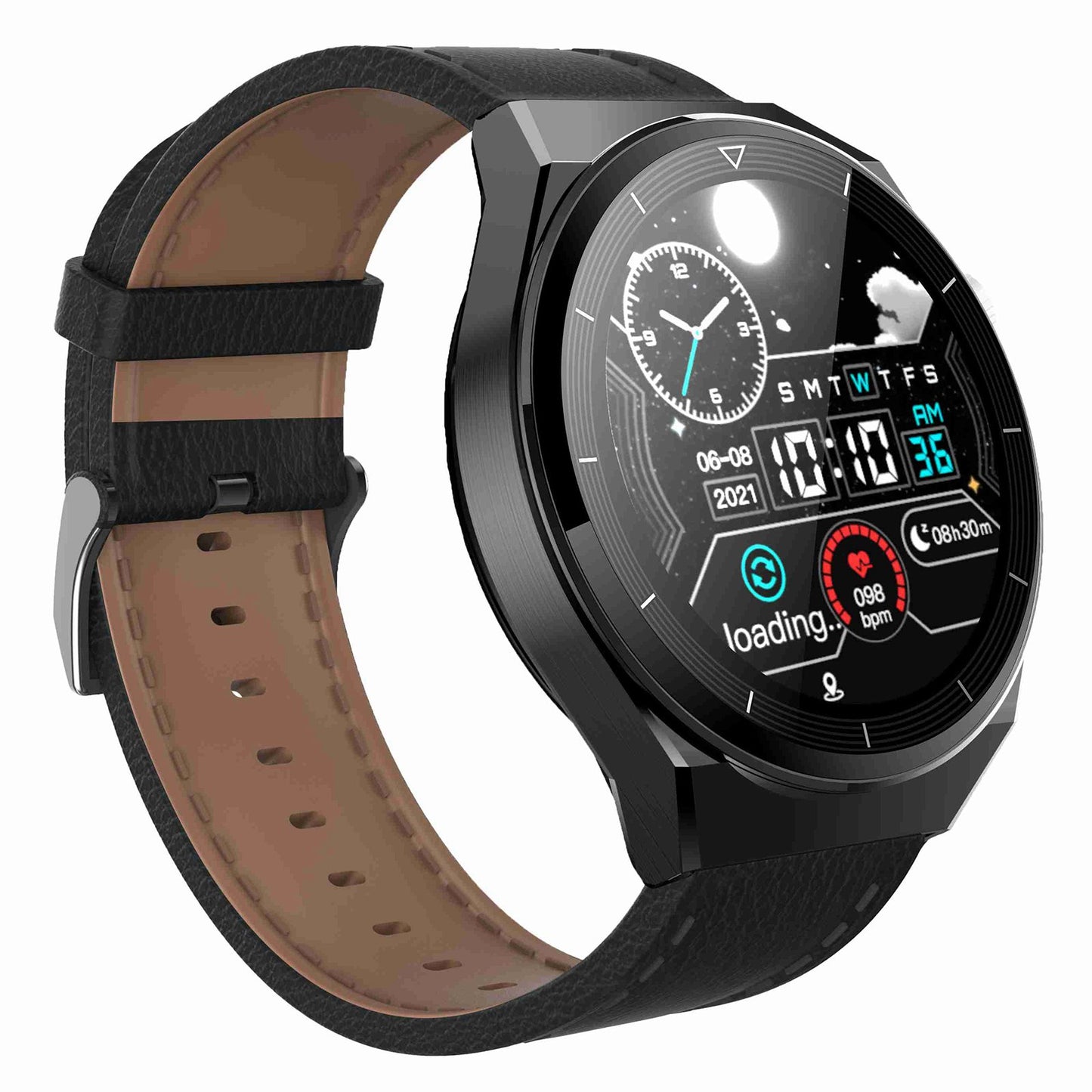 GT3MAX 1.39 inch IPS Smart Bracelet Bluetooth Call Health Watch with Heart Rate / ECG Monitoring / NFC