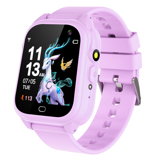 D05 Kids Smart Watch with Silicone Strap, 1.44 inch HD Touch Screen Electric Bracelet Built-in 26 Mini Games