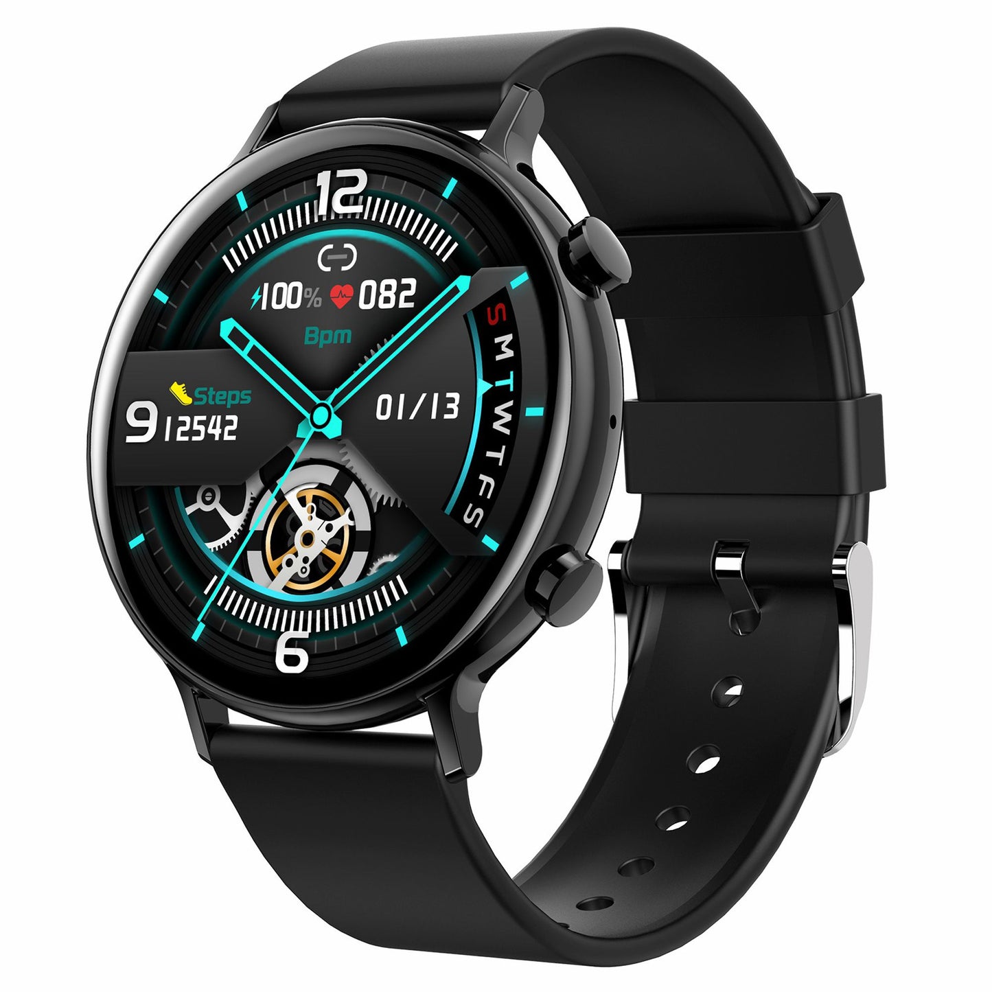 GW33S 1.28 inch Smart Watch IP67 Waterproof Fitness Bracelet Multifunctional Health Watch with Heart Rate Blood Pressure Blood Oxygen Monitoring