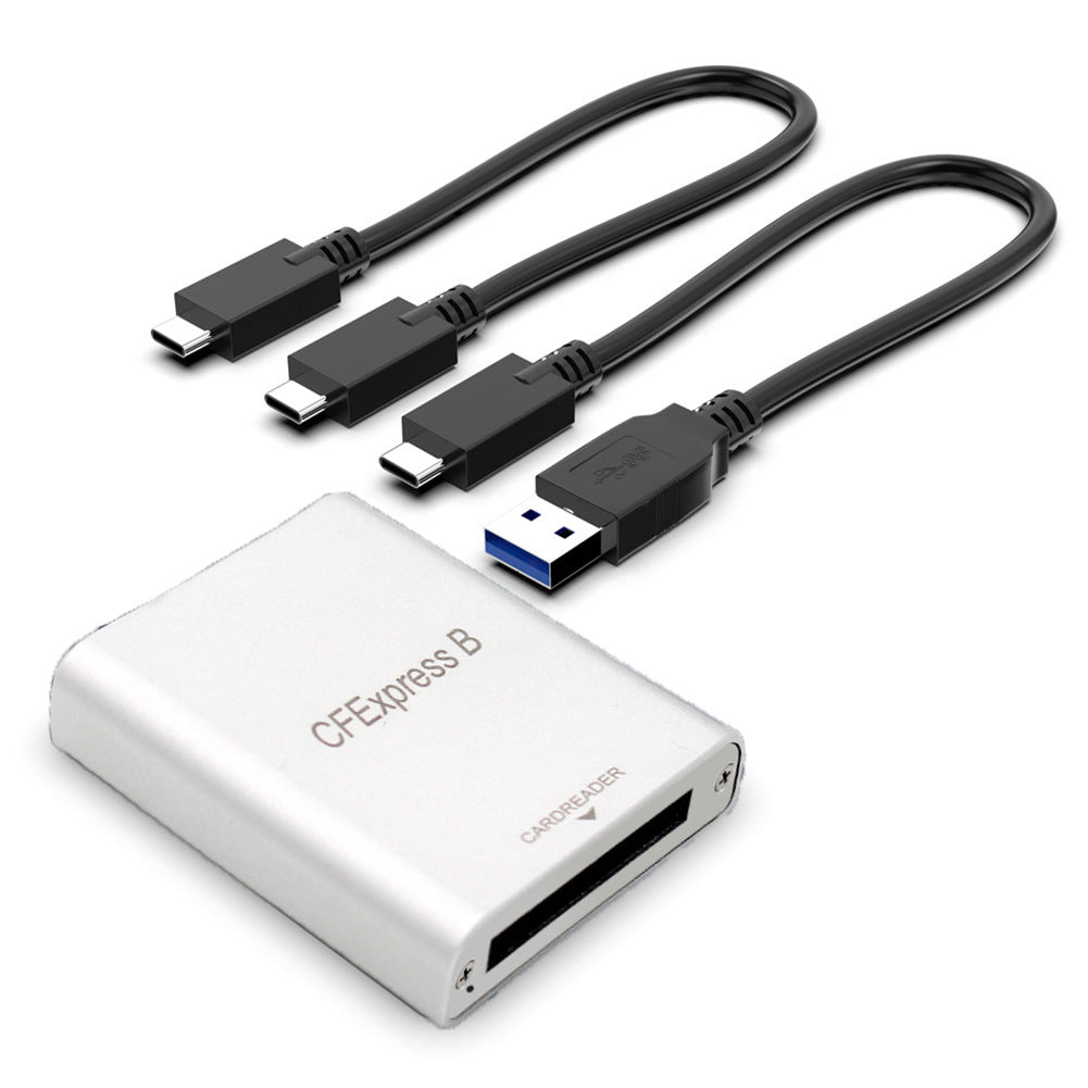 CFexpress Type B Card Reader USB3.1 Gen 2 10Gbps High Speed Aluminum Alloy Card Reader