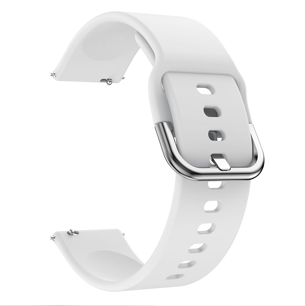 20mm Silicone Watchband Strap for Samsung Galaxy Watch 42mm, Solid Color Adjustable Watch Wrist Band