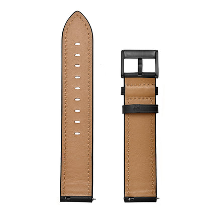 For Samsung Galaxy Watch4 Classic 46mm 42mm/Galaxy Watch4 44mm 40mm/Gear Sport Cowhide Leather 20mm Watch Band