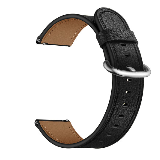 22mm Genuine Leather Watch Strap Smart Watch Band Watchband for Samsung Gear S3 Classic / S3 Frontier