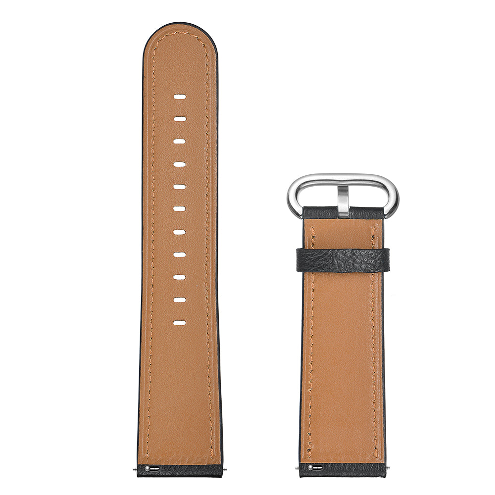 22mm Genuine Leather Watch Strap Smart Watch Band Watchband for Samsung Gear S3 Classic / S3 Frontier