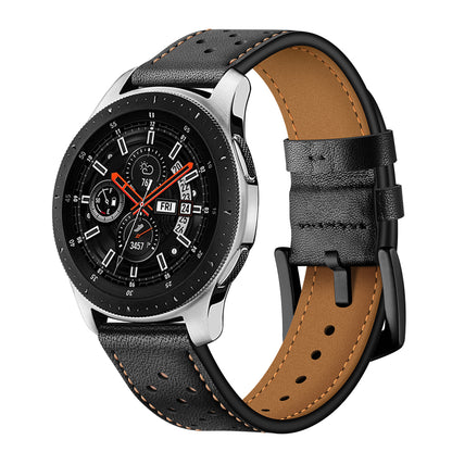 22mm Genuine Leather Replacement Smart Watch Strap for Samsung Galaxy Watch 46mm