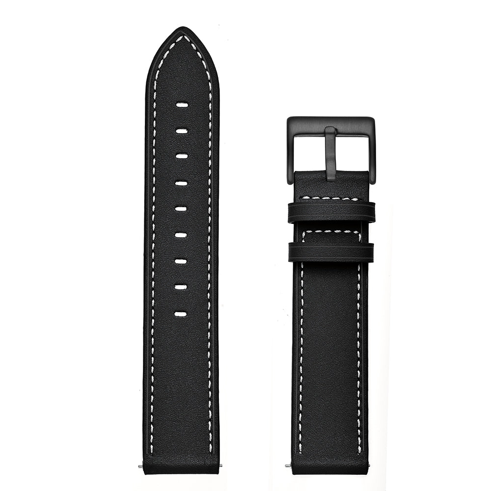 20mm Cowhide Genuine Leather Watch Band for Huami Amazfit Bip