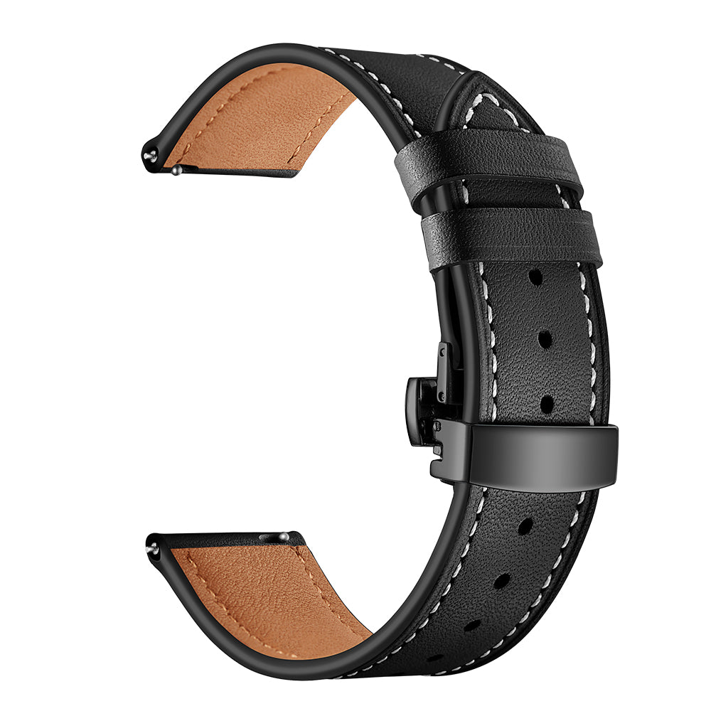 20mm Top-layer Cowhide Leather Genuine Leather Watch Strap Replacement for Garmin Vivoactive 3 / Vivomove HR