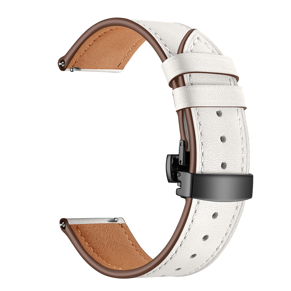 20mm Top-layer Cowhide Leather Genuine Leather Watch Strap Replacement for Garmin Vivoactive 3 / Vivomove HR