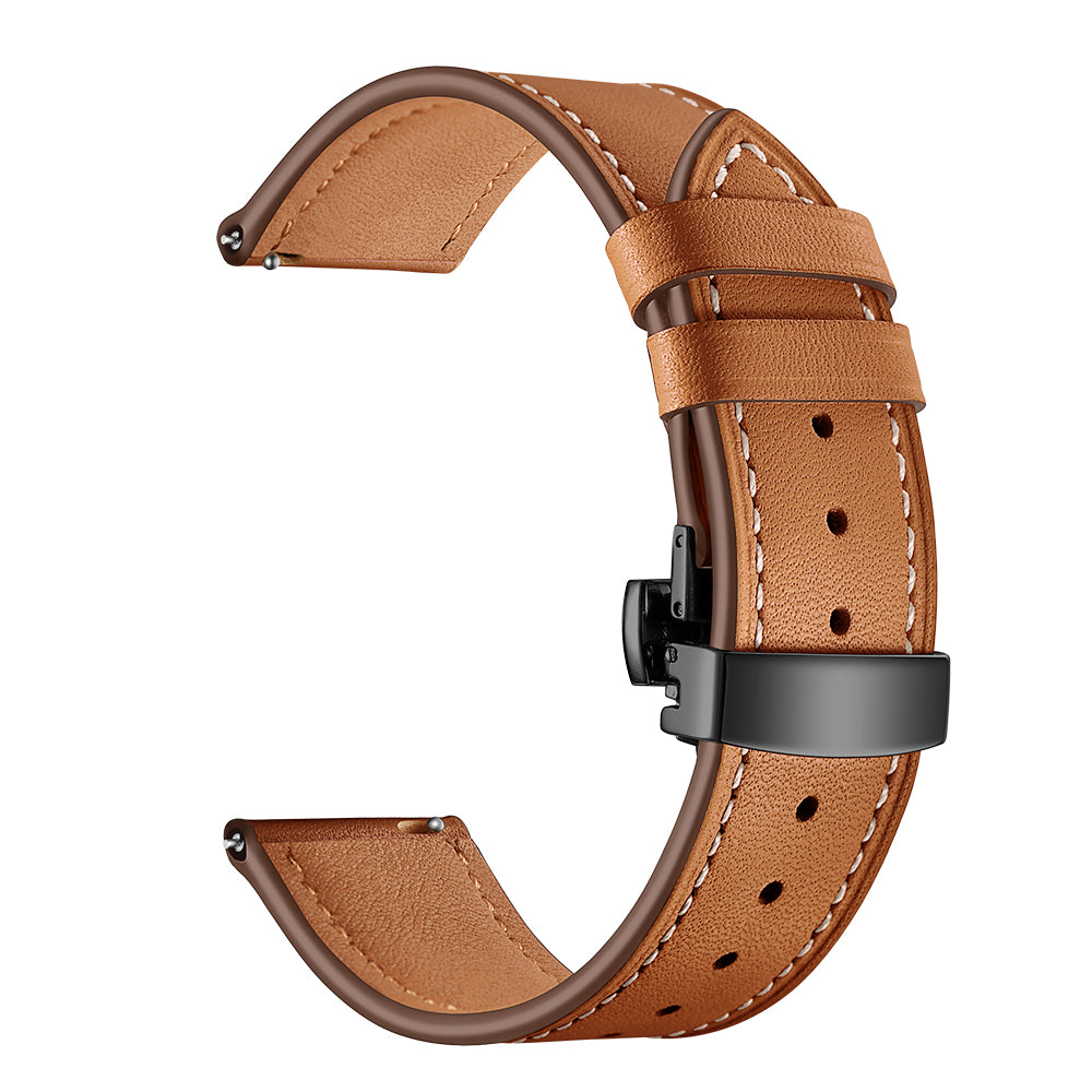 20mm Top-layer Cowhide Leather Genuine Leather Watch Strap Replacement for Garmin Vivoactive 3 / Vivomove HR