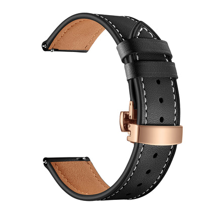 20mm Top-layer Cowhide Leather Genuine Leather Watch Strap Replacement for Garmin Vivoactive 3 / Vivomove HR