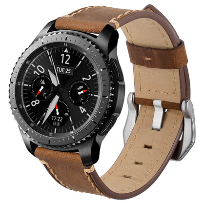 22mm Genuine Leather Watch Strap for Samsung Gear S3 Classic / S3 Frontier