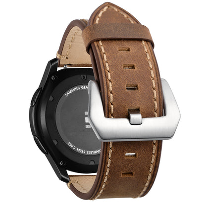 22mm Genuine Leather Watch Strap for Samsung Gear S3 Classic / S3 Frontier