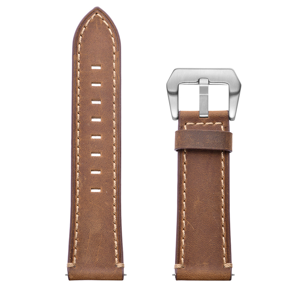 22mm Genuine Leather Watch Strap for Samsung Gear S3 Classic / S3 Frontier