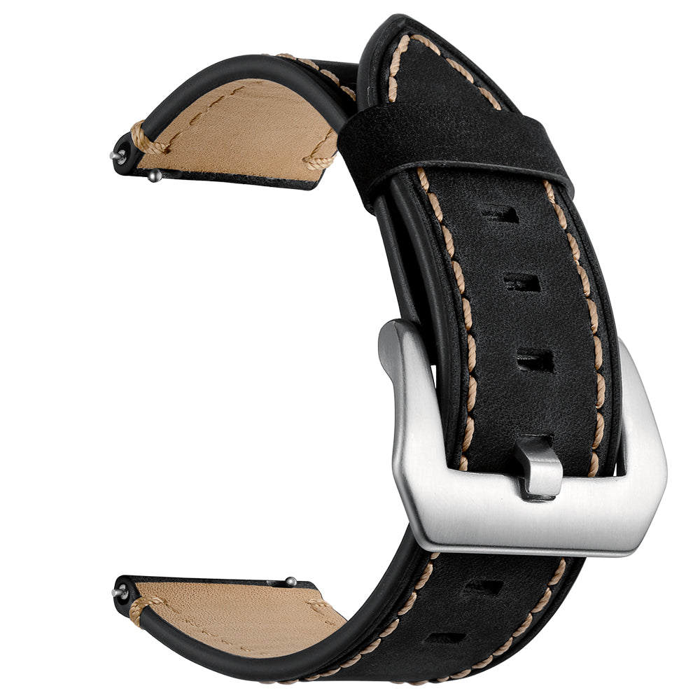 22mm Genuine Leather Watch Strap Smart Watch Band for Huawei Watch GT / Watch 2 / Watch Magic