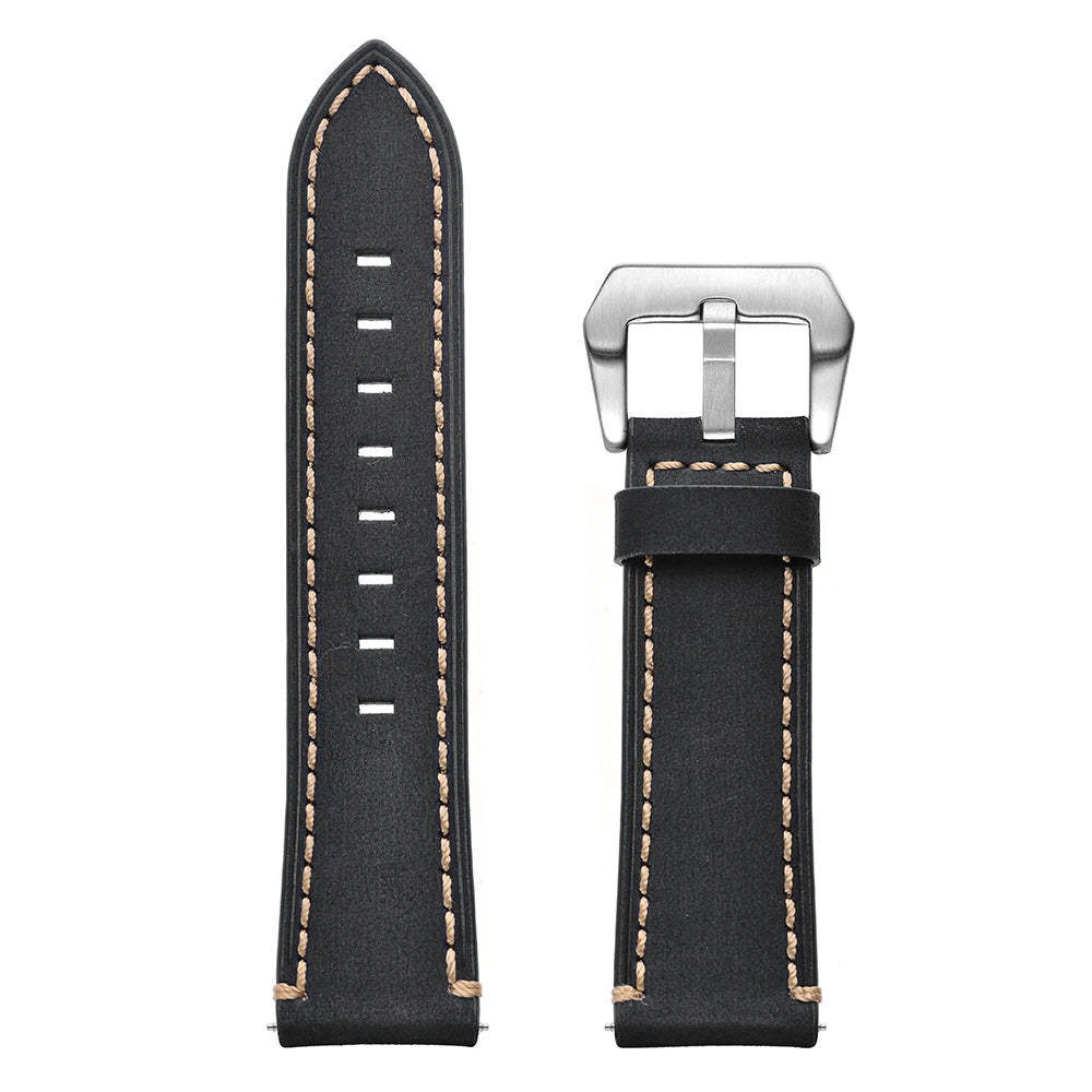 22mm Genuine Leather Watch Strap Smart Watch Band for Huawei Watch GT / Watch 2 / Watch Magic