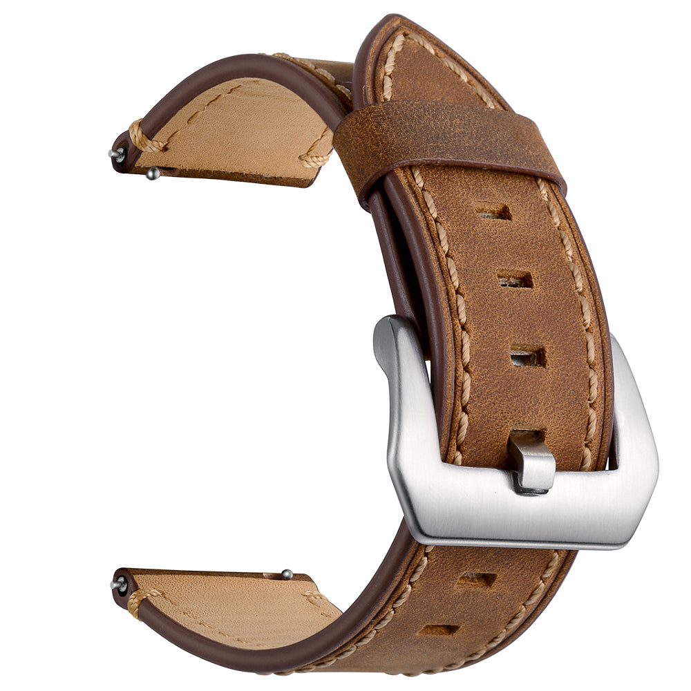 22mm Genuine Leather Watch Strap Smart Watch Band for Huawei Watch GT / Watch 2 / Watch Magic