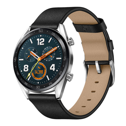 22mm Genuine Leather Watch Strap Smart Watch Band for Huawei Watch GT / Watch Magic / Watch 2